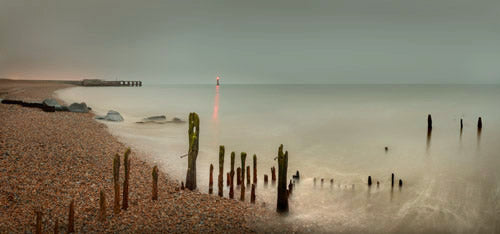 harbour wall at night, rye harbour