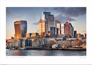 City of London from the South Bank poster