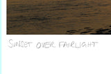 sunset over fairlight poster