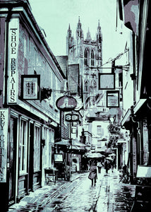 canterbury graphic art print