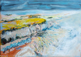 Cliff End and Pett Level from the air 100x70cm   £495