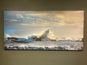Big Wave at Hastings limited edition canvas print 95x45cm HALF PRICE