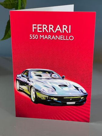 Ferrari 550 Maranello greeting card