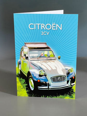 Citroen 2 CV greeting card