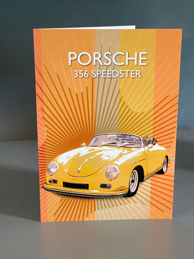 porsche 356 Speedster greeting card