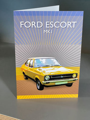 Ford Escort Mk1 greeting card