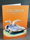 Delorean DMC 12 greeting card