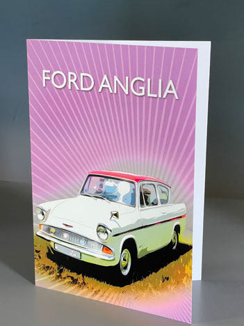 Ford Anglia greeting card