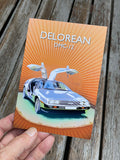 Delorean DMC 12 greeting card