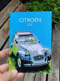 Citroen 2 CV greeting card