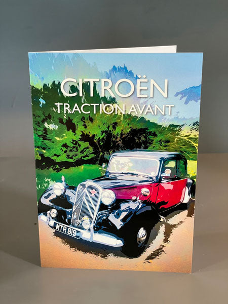 Citroen Traction Avant greeting card