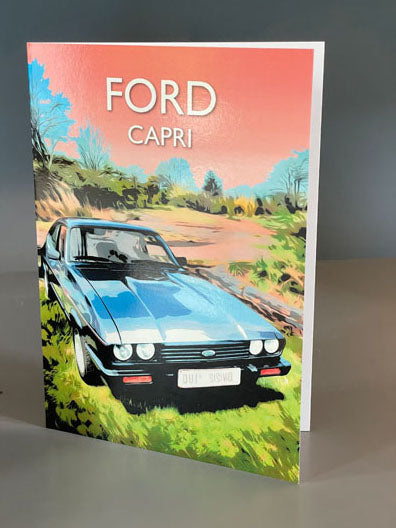 Ford Capri greeting card