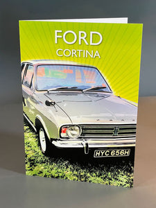 Ford Cortina greeting card