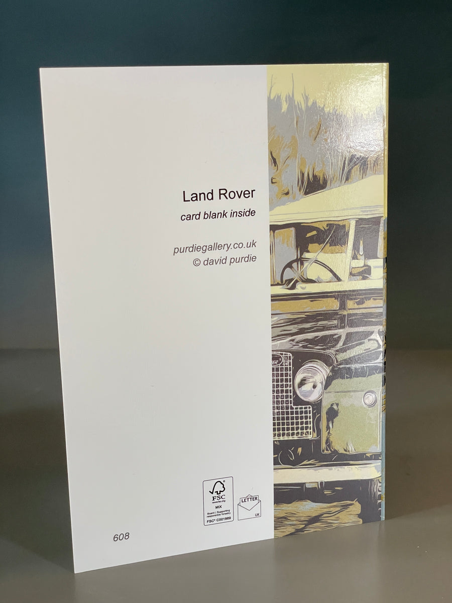 Range Rover Post Card Land Rover greeting card – purdie gallery