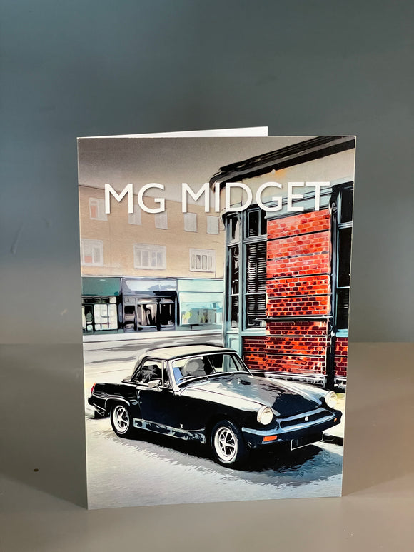 MG Midget greeting card