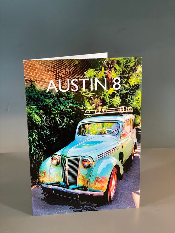 Austin 8 Car greeting card