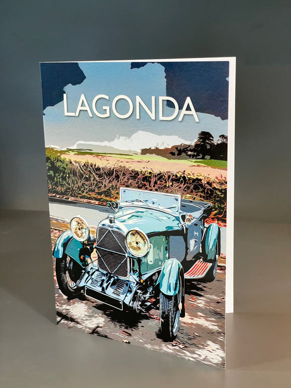 Lagonda Car greeting card