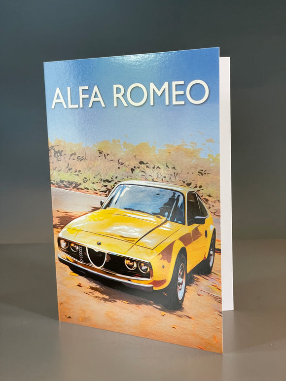 Alfa Romeo Car greeting card