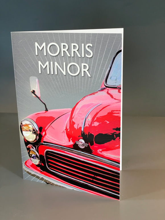 Morris Minor greeting card