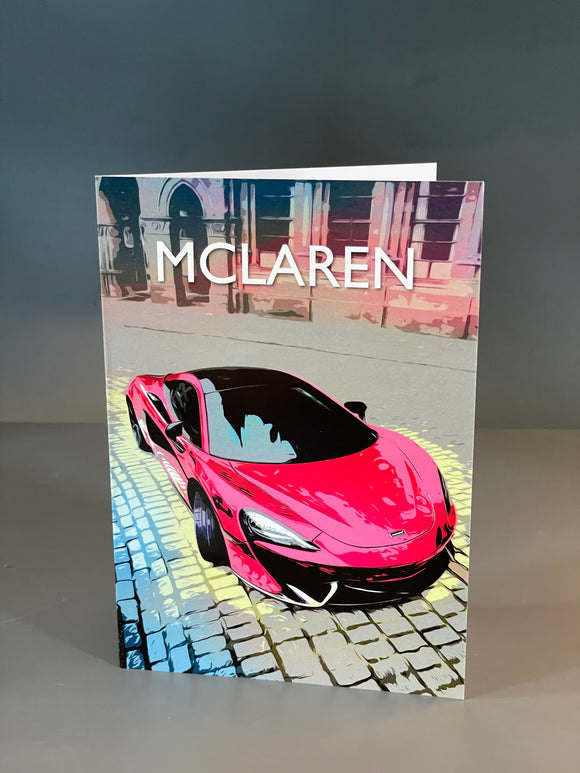 Mclaren Car greeting card