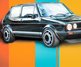 VW Golf GTI graphic poster by David Purdie