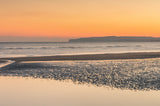 refleted sunset sky at camber