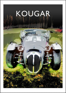 Kougar graphic poster by David Purdie