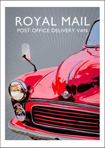 Royal Mail Post Van graphic poster by David Purdie