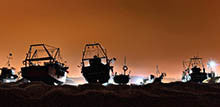 trawlers at night