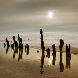 soft sunlight and low tide at winchelsea beach
