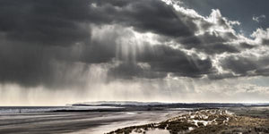 sun and rain from the dunes at camber
