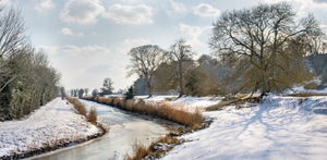 frozen canal at winchelsea