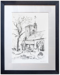 signed print of St Augustine, Snave