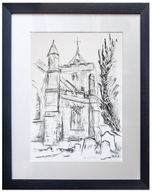 signed print of St Mary's Church Rye