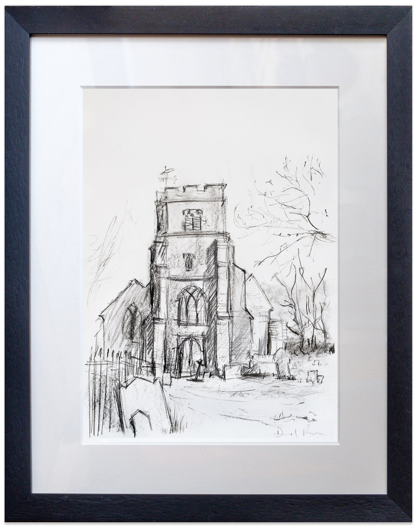 signed print of St Peter and St Paul, Newchurch – purdie gallery